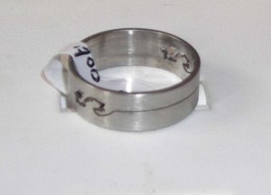 Stainless Steel Dragon Ring 9 New