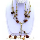 Topaz Bead  NECKLACE SET