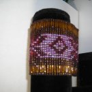 Bronze Pink  Seed Bead Stretch Bracelet