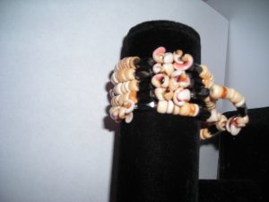 Magnetic Orange Shell Necklaces/Bracelets 36"