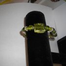 Green Glass Bead Stretch Bracelet