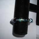 Teal Glass Bead Stretch Bracelet