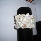 White Shell Bead Stretch Bracelet