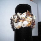 Brown Shell Bead Stretch Bracelet