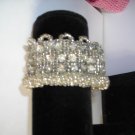 White Sequien Bead Stretch Bracelet