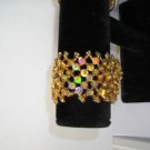 Gold  Sequien Bead Stretch Bracelet