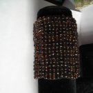 Topaz Color Bead Wide Stretch Bracelet