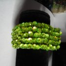 Lime Sequien Bead  Band Stretch Bracelet