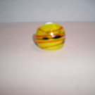 Yellow  MURANO GLASS RING Size 8