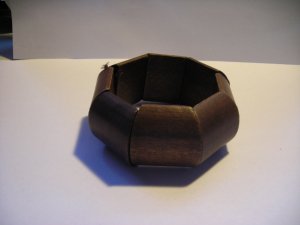 Brown Wood Stretch Bracelet