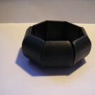 Navy Wood Stretch Bracelet