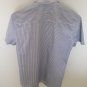 H&M Shirt Adult Size M 15 3/4 Striped White Blue Short Sleeve