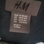 H&M Shirt Adult Size M 15 3/4 Striped White Blue Short Sleeve