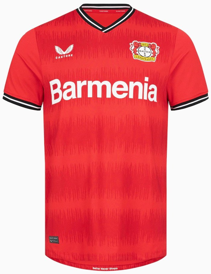 Bayer 04 Leverkusen 2022 2023 Home Men Football Soccer Shirt Jersey 22-23