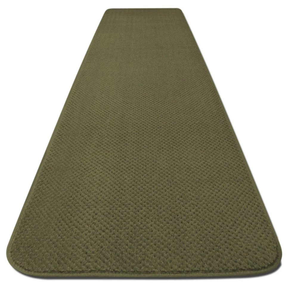 Skid-Resistant Carpet Runner - Olive Green - Many Other Sizes to Choose from