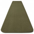 Skid-Resistant Carpet Runner - Olive Green - Many Other Sizes to Choose from