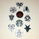 Baphomet / Satanic / Occult / Goth / Metaphysical Stickers IV - Set of 10