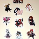 Anime / Hentai / Waifu / Sexy Character Stickers IX - Set of 10