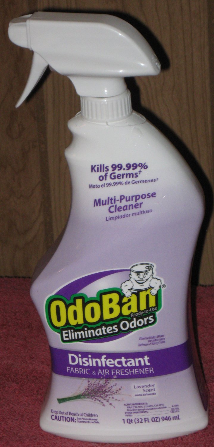 32 FL. OZ Spray Bottle OdoBan Multi Purpose Cleaner,Disinfectant Kills