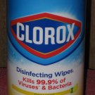 Container Of (35) Clorox Disinfectant Wipes Crisp Lemon Scent