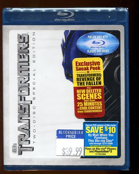 Transformers (Blu-ray, 2-Disc Set, Special Edition Widescreen)