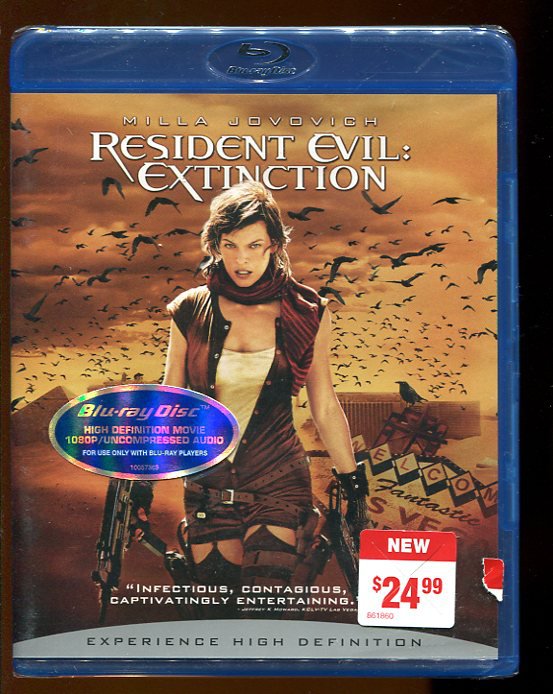 Resident Evil: Extinction (Blu-ray Disc, 2008)