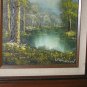 Impressionist W. Norwood Oil On Canvas Painting Landscape Framed & Signed 16x14
