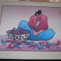 RC Gorman Signed Print Indian Lady With Basket Of Peppers 29" x 35.25" Framed