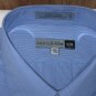 Savile Row SS Fancies Shirt Half Sleeve Blue Pinstripe 17 1/2 NWT