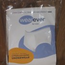 Wearever Underwear Men SZ S Gray Leak Control, Washable,Maximum  Absorbency 20oz