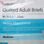 (2) Packs Of 12 Cardinal Health Medium Size Quilted Adult Briefs Wings Plus
