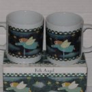 Set Of (2) Folk Angels 10oz Mugs + Box (1997) Designed By Ruth J. Morehead