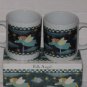 Set Of (2) Folk Angels 10oz Mugs + Box (1997) Designed By Ruth J. Morehead
