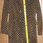 Wilsons Leather Vintage Maxima Womens Coat Size L Trench Style Unique Design
