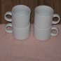 (8pc) Pier 1 Tea/Coffee Set (4) 2.25" Tall Cups & (4) 4.5" Dia. Saucers