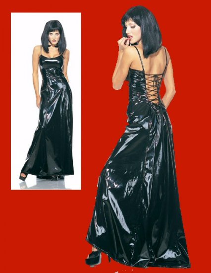 Vinyl Lace Up Ball Gown
