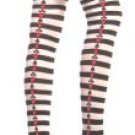Opaque Thigh High Stockings with Printed Card Suit Design