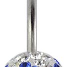 3SNACR Crystal stone Belly Ring (Free Shipping Offer)