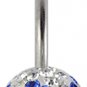 3SNACR Crystal stone Belly Ring (Free Shipping Offer)