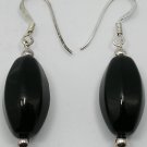 DSCN4459 Dangling EarRing Black Drop