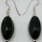 DSCN4459 Dangling EarRing Black Drop