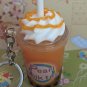 Bubble Tea Key Ring Carmel Swirl