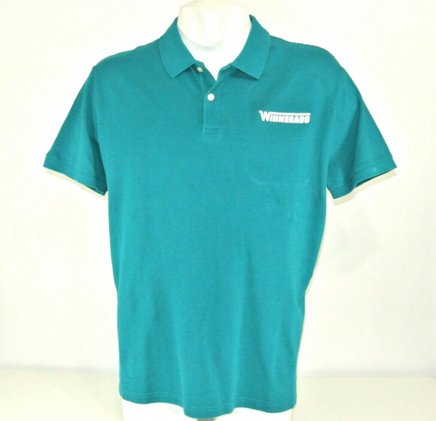 WINNEBAGO RV Employee Uniform Teal Polo Golf Shirt Men's Size L 48 NEW NWT