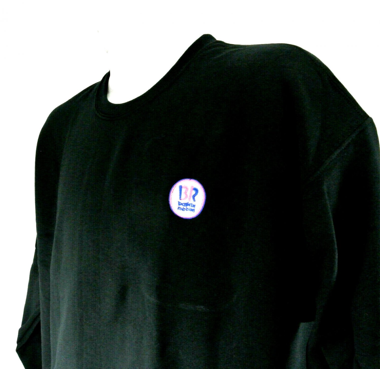 BASKIN ROBBINS ICE CREAM Employee Uniform Sweathirt Black Size M 46 NEW MT