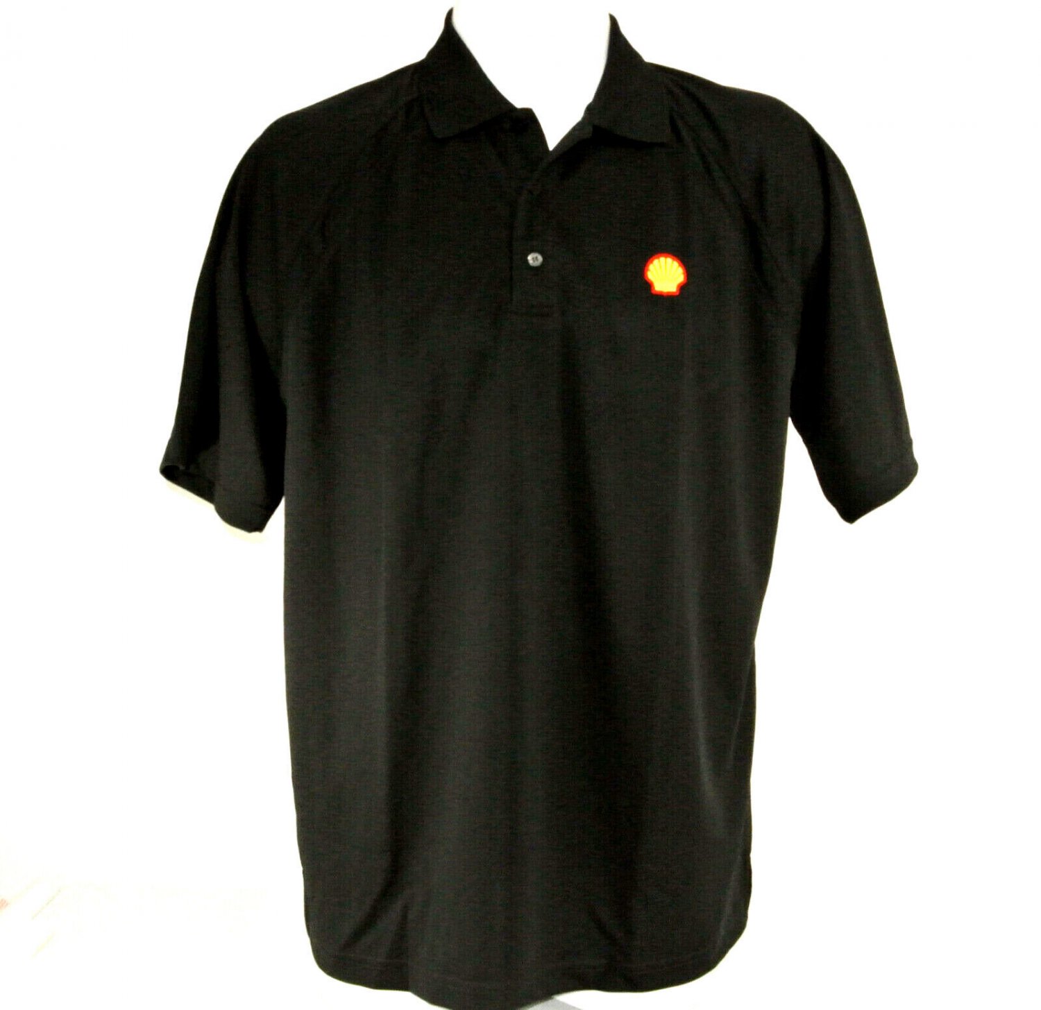 shell-gas-station-employee-uniform-polo-shirt-black-size-s-44-new-nwt-mt