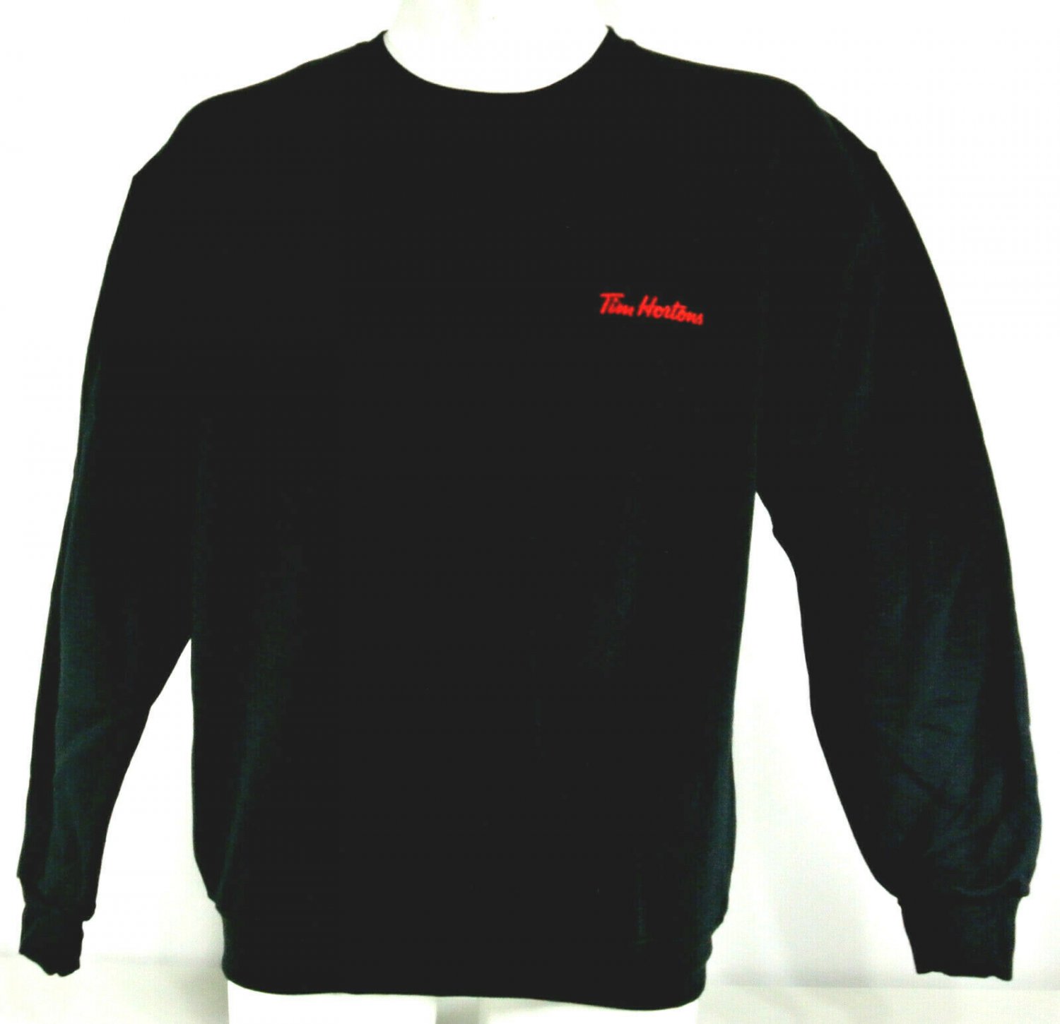 TIM HORTONS Employee Uniform Sweatshirt Black Size S 42 NWT NEW MT