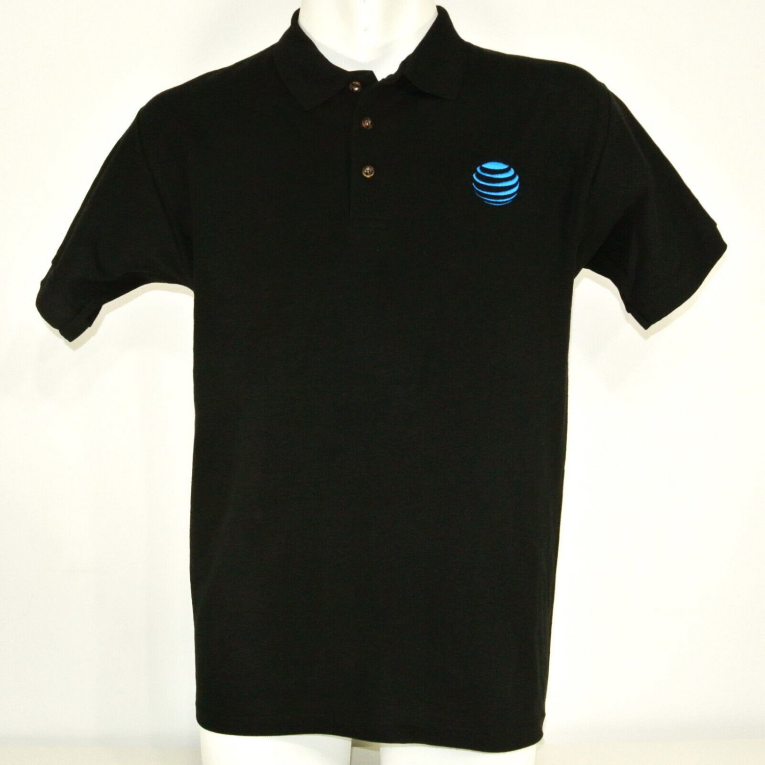 AT&T Mobility Tech Employee Uniform Polo Shirt Black Size L Large NEW