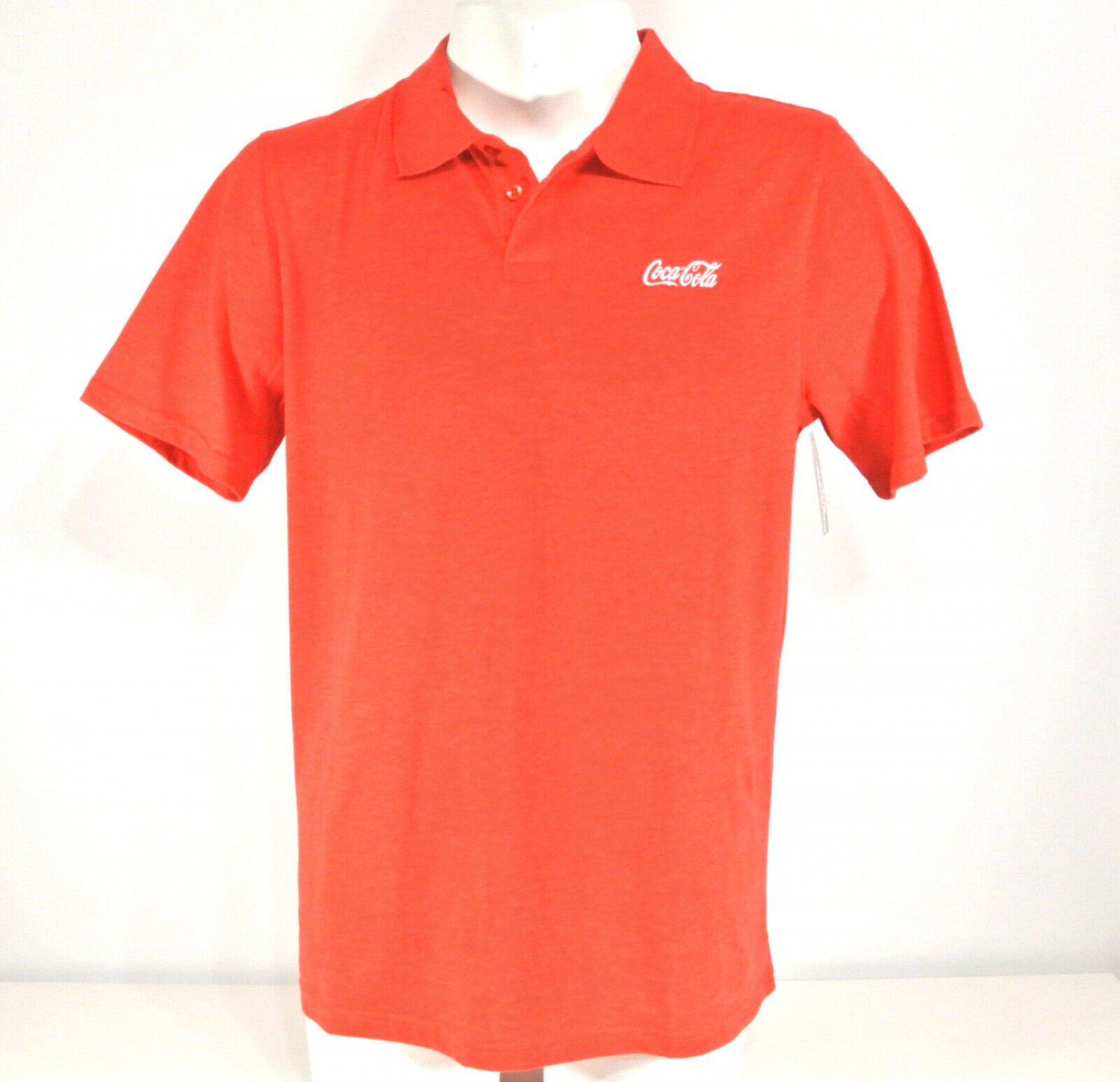 COCA-COLA Merchandising Employee Uniform Polo Shirt Red Size L Large NEW