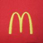 McDONALD'S Hamburgers Employee Uniform Polo Shirt Red Size M Medium NEW