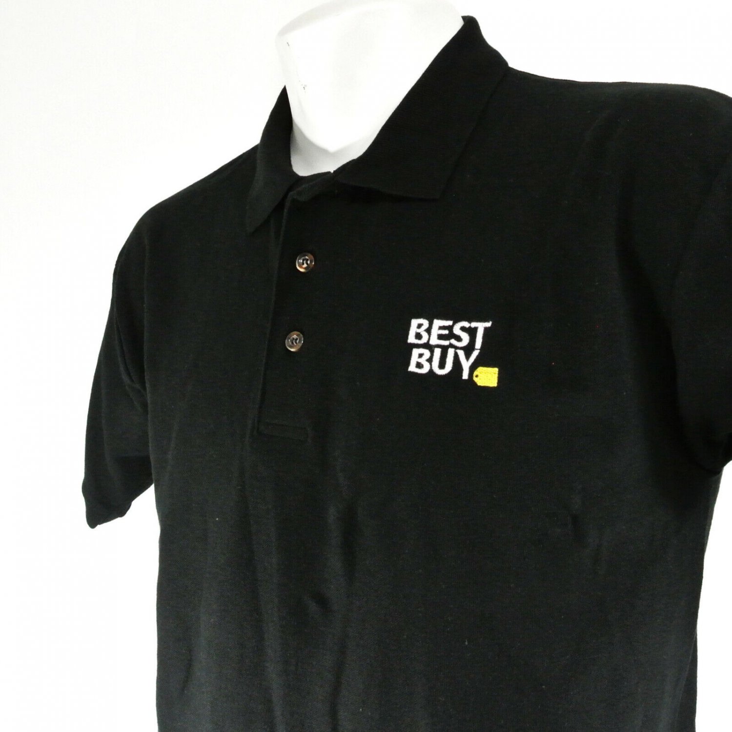 BEST BUY Store Manager Employee Uniform Polo Shirt Black Size L Large NEW